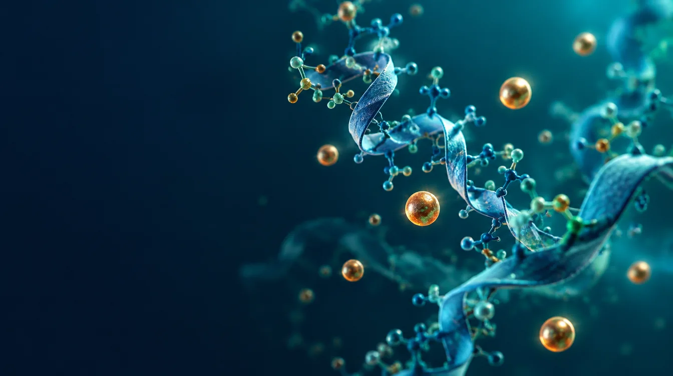 Abstract molecular research visual